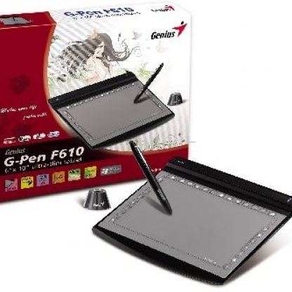 Таблет GENIUS G-PenF610 10“x6“250x150mm/Pen/Slim/ cordless pen 2